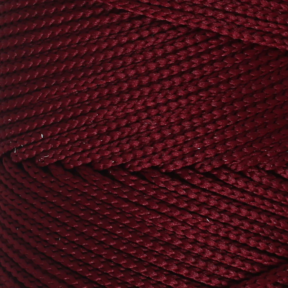 Loren Polyester Soft Macrame Yarn, Claret - LM039 - Image 2