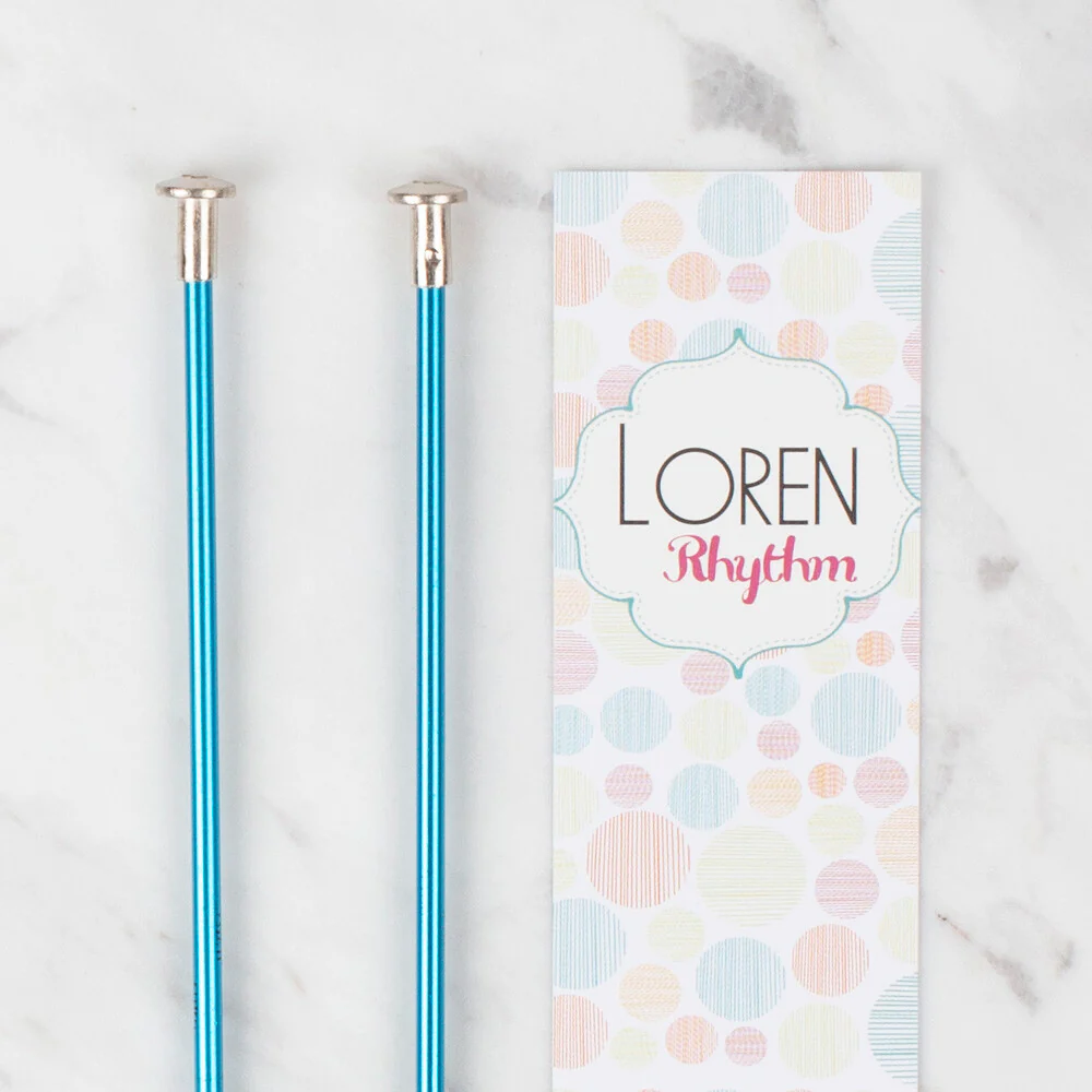 Loren Rythm Knitting Needle, Metal, 3mm, Blue - Image 2