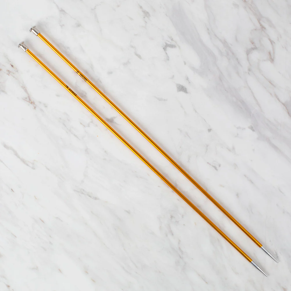Loren Rythm Knitting Needle, Metal, 4mm, Yellow