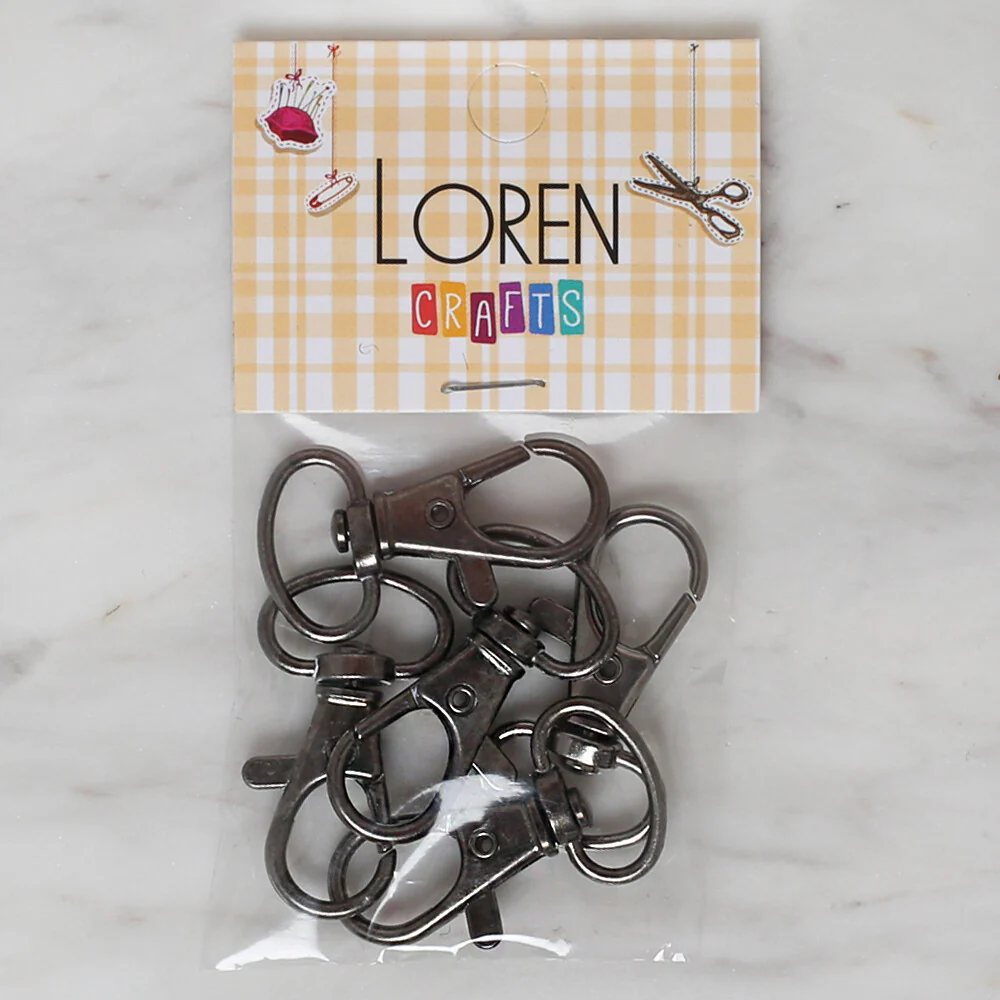 Loren Smoked Clip for Keyholders in 5 \1.5 cm