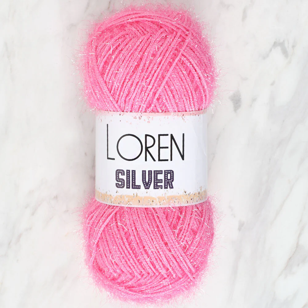 Loren Silver Knitting Yarn, Baby Pink - RS0014