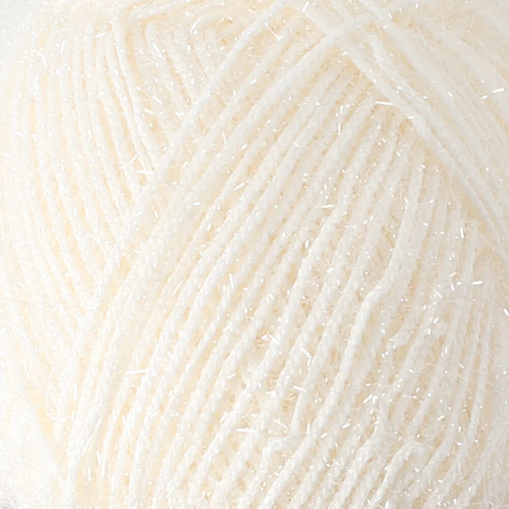 Loren Silver Knitting Yarn, White - RS0064 - Image 2