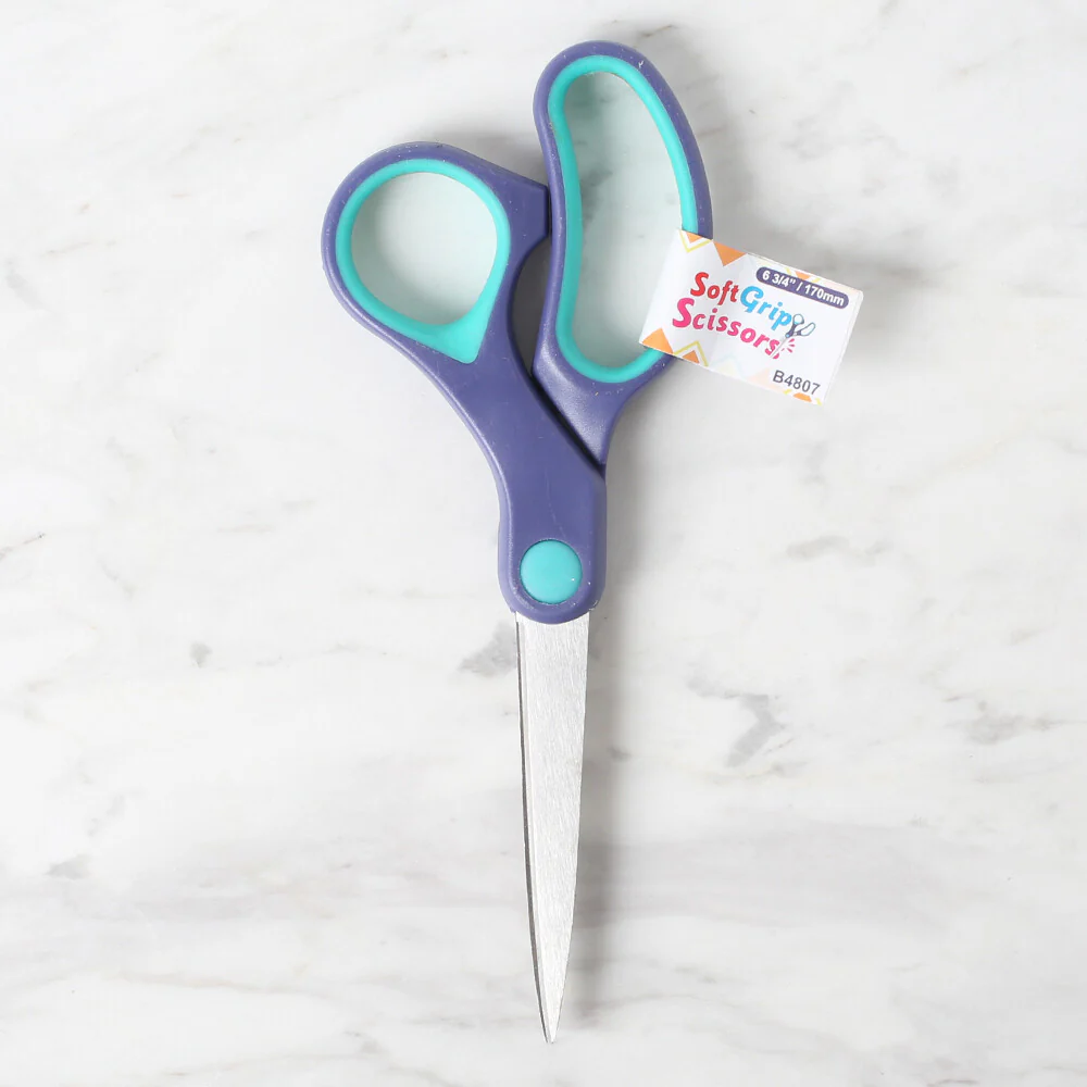 Loren Soft Grip Scissors with LED, Yellow - B4807