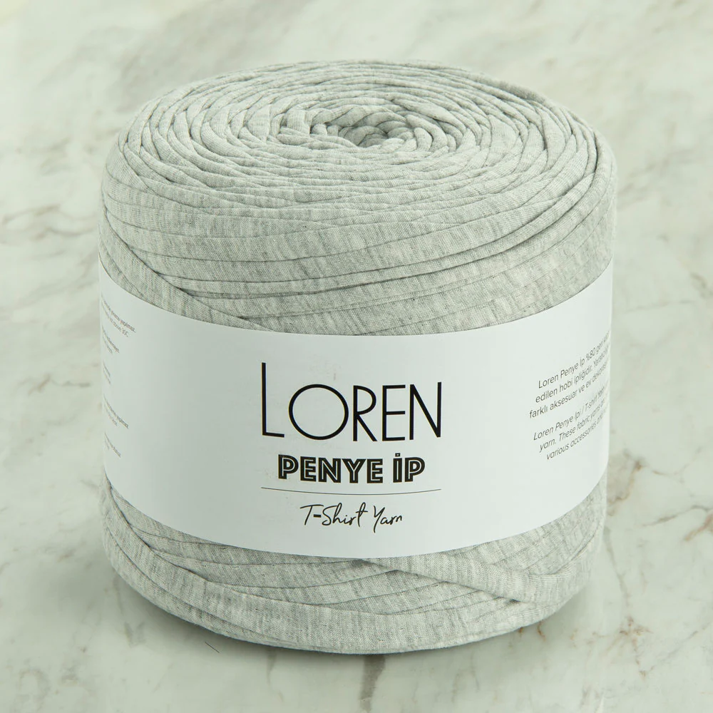 Loren T-Shirt Yarn, Heather Grey - 10
