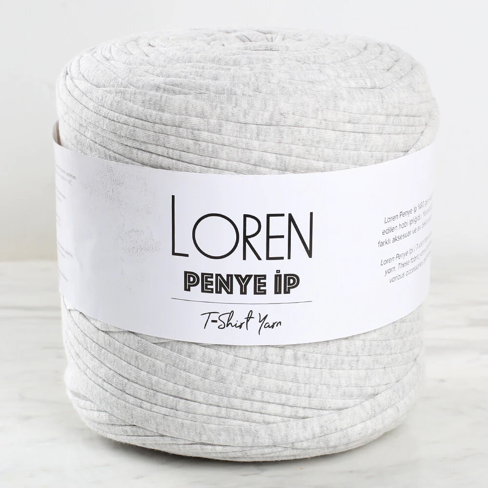 Loren T-Shirt Yarn, Heather Grey - 24