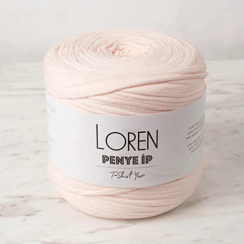 Loren T-Shirt Yarn, Powder Pink - 77