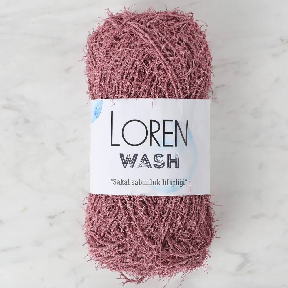 Loren Wash Knitting Yarn, Dusty Rose - R138