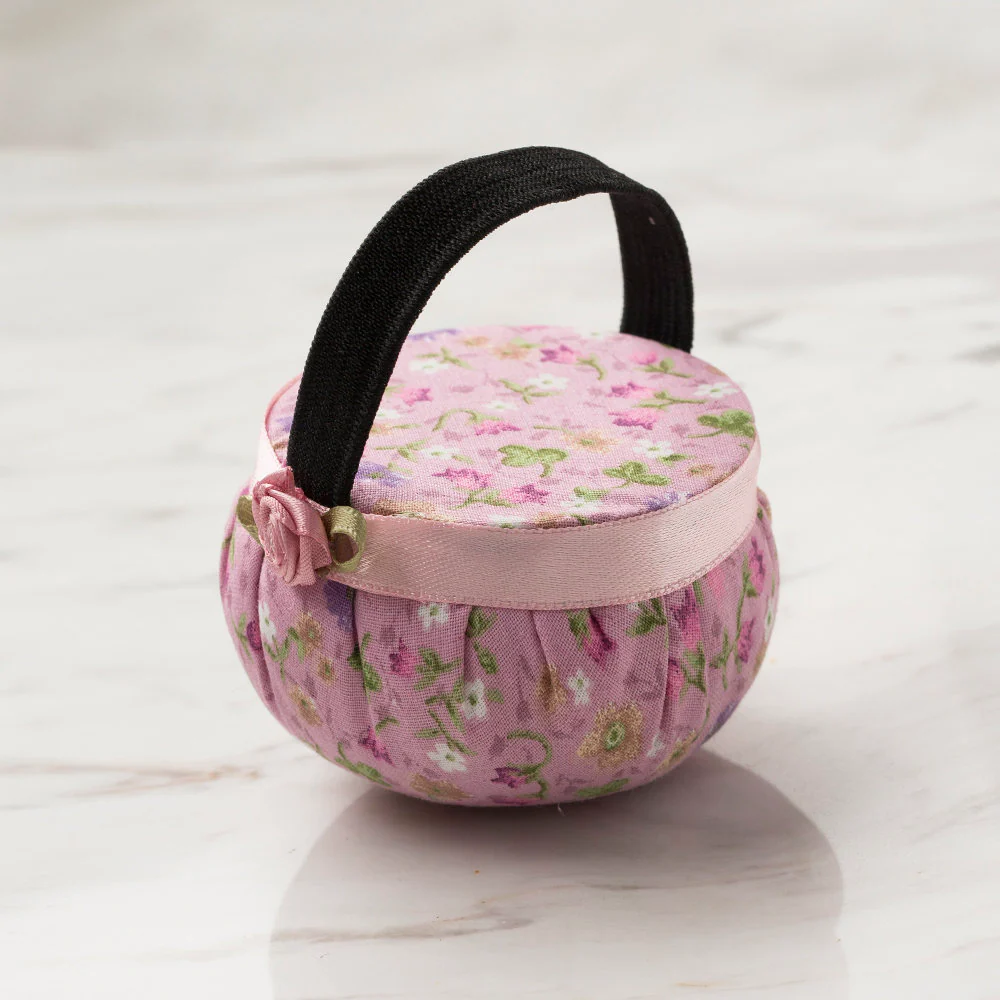 Loren Wrist Pincushion, Lilac Flowers - Image 2