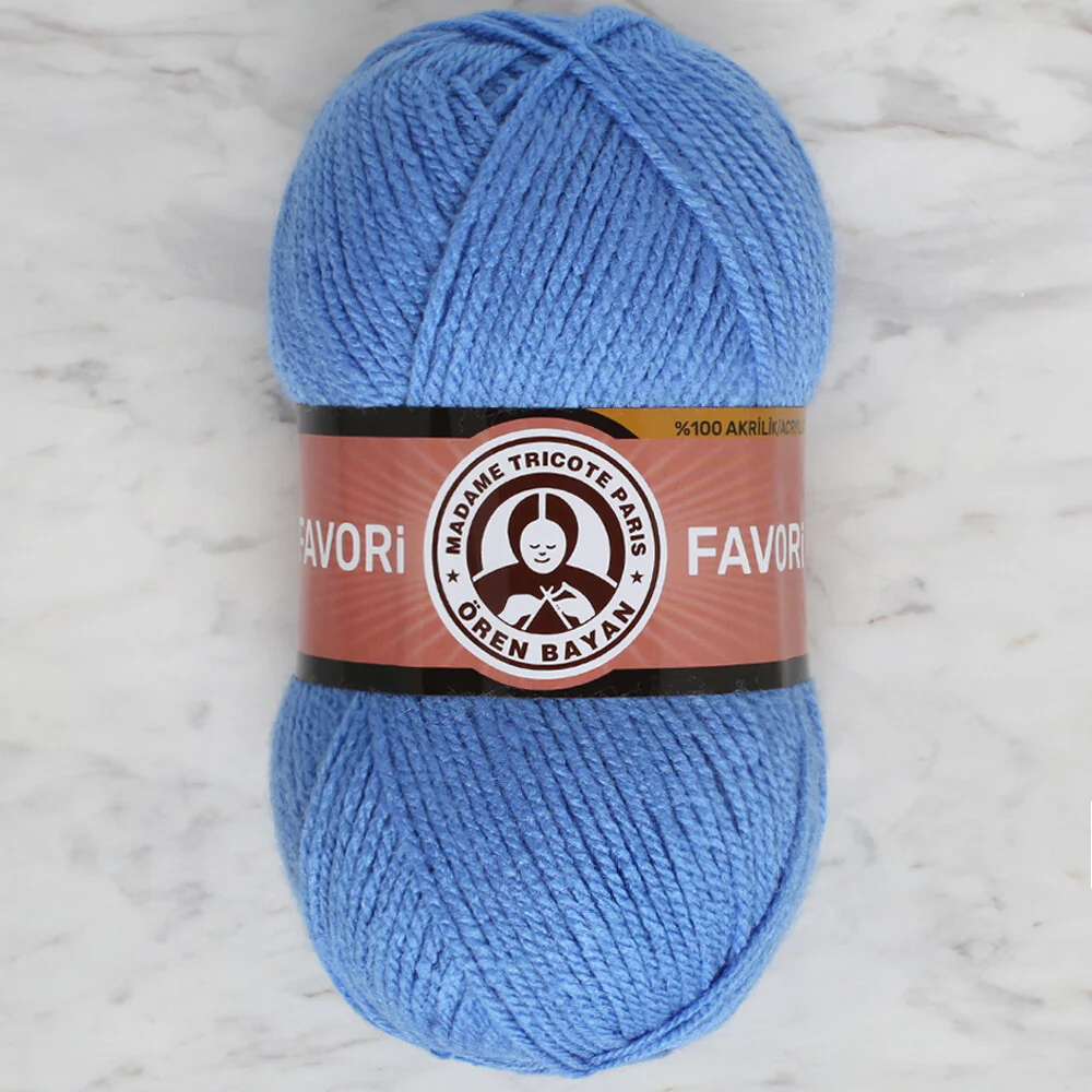 Madame Tricote Paris Favori Knitting Yarn, Blue - 015