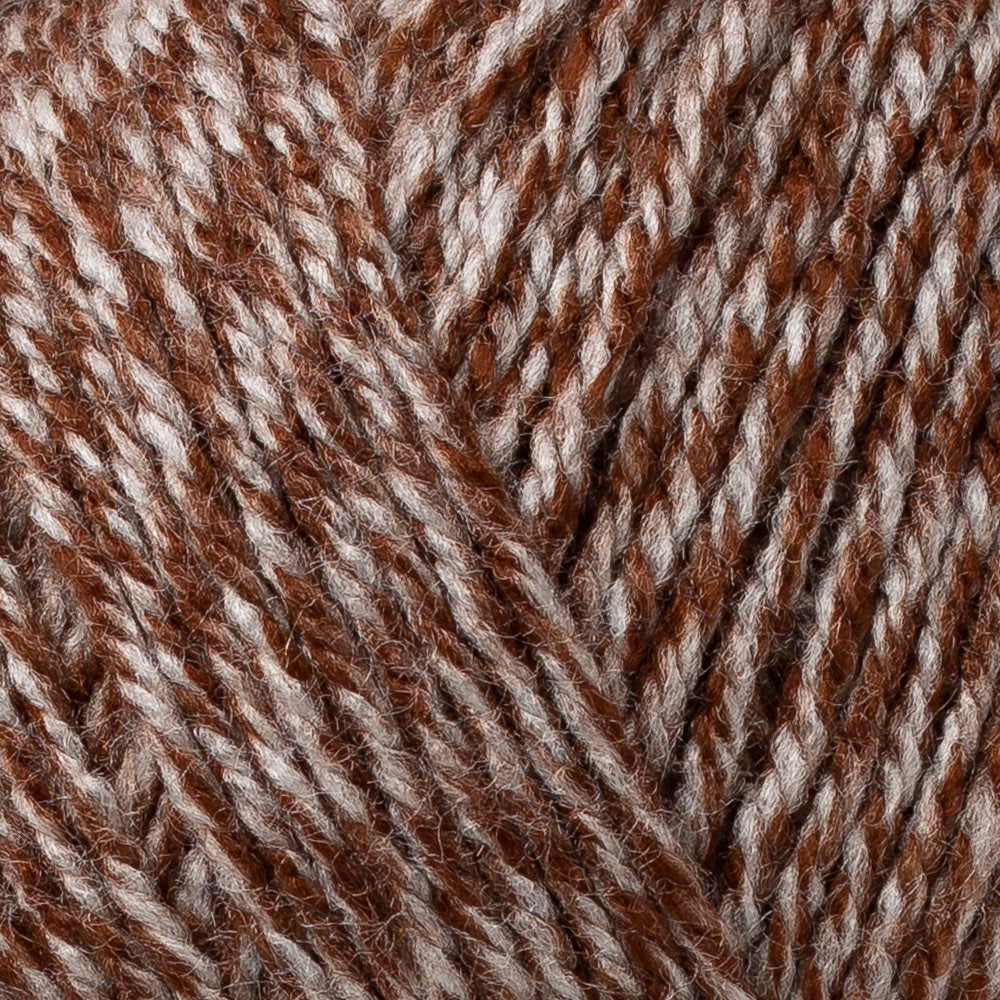 Madame Tricote Paris Favori Knitting Yarn, Heather Brown - 305 - Image 2