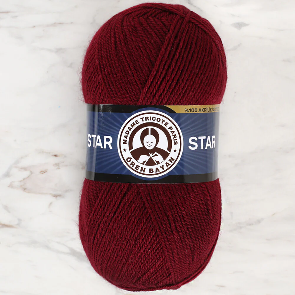 Madame Tricote Paris Star Yarn, Claret - 035