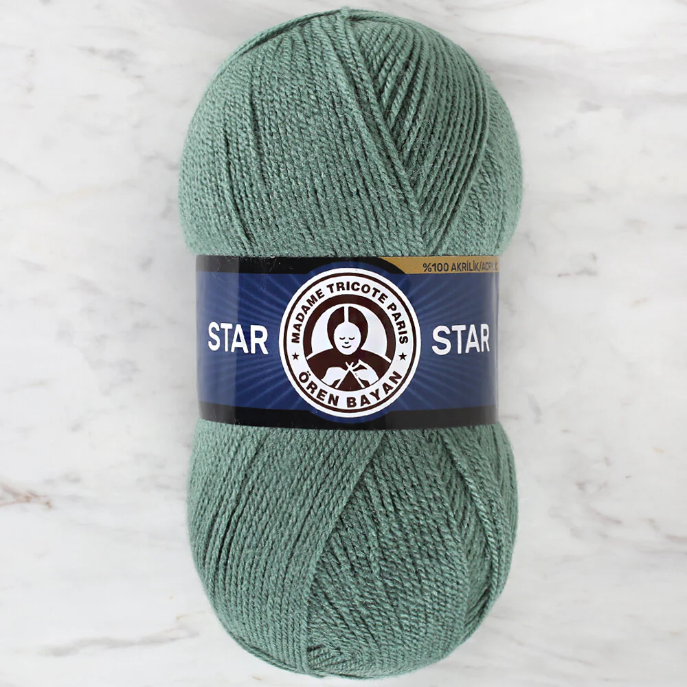 Madame Tricote Paris Star Yarn, Green - 132