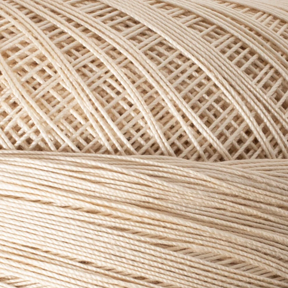 Madame Tricote Paris 100Gr 3 Ply Super Lace Thread Ball 50 No - Cream - Image 2