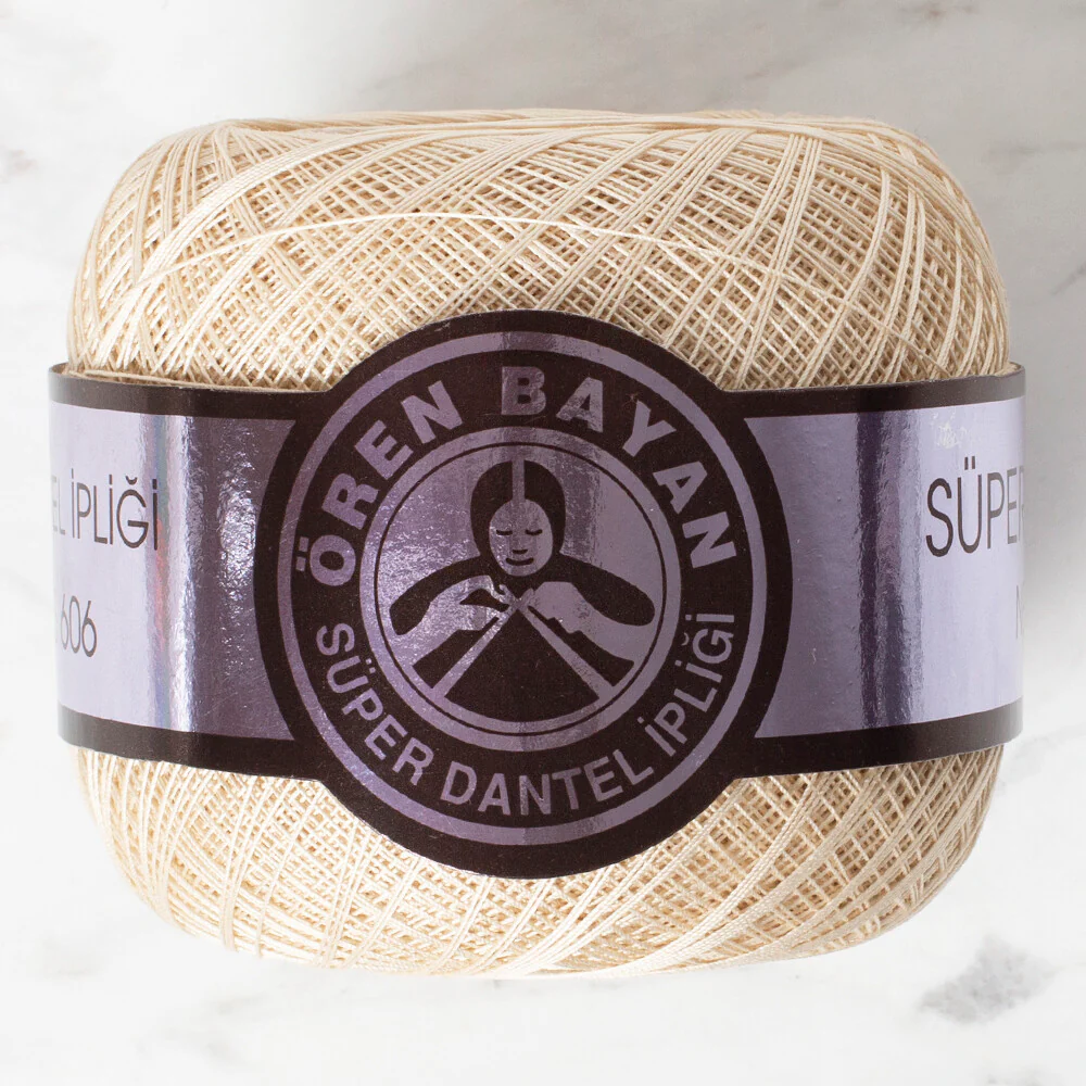 Madame Tricote Paris 100Gr 3 Ply Super Lace Thread Ball 70 No - Cream
