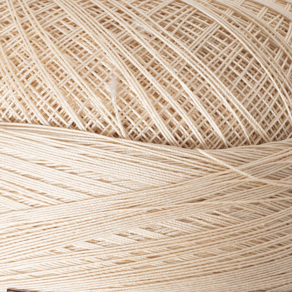 Madame Tricote Paris 100Gr 3 Ply Super Lace Thread Ball 70 No - Cream - Image 2