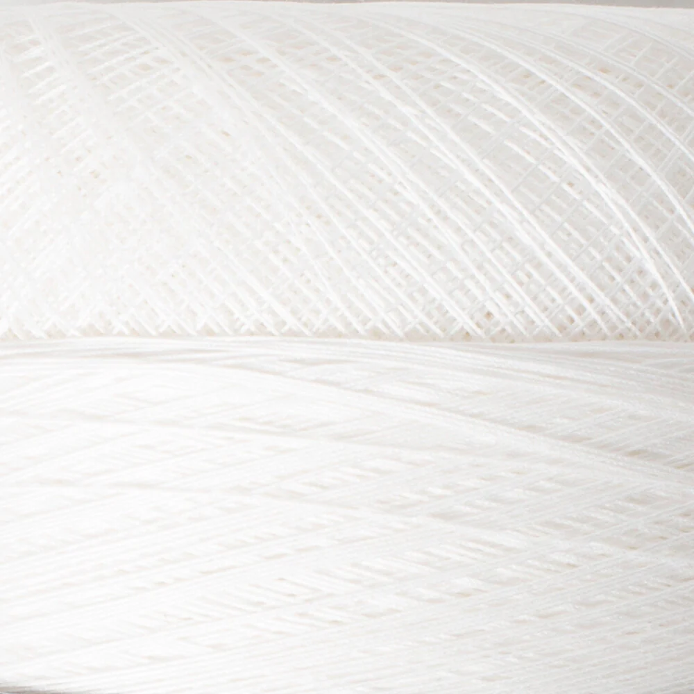 Madame Tricote Paris 100Gr 6 Ply Lace Thread Ball 70 No - White - Image 2