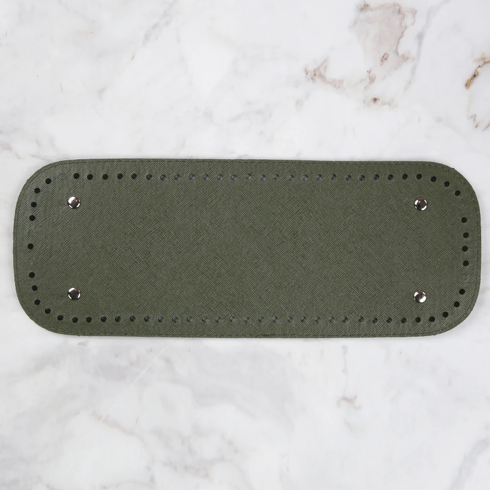 Nas Leather Bag Base 32.5 cm - Green