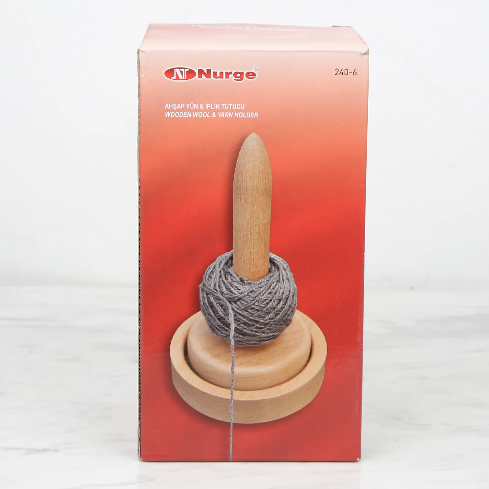 Nurge Wood Wool & Yarn Holder - 240-6