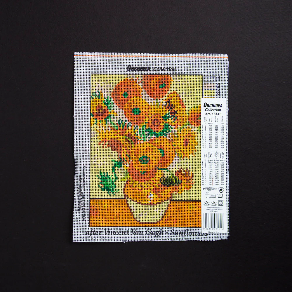 Orchidea 18x24cm Printed Gobelin, After Vincent: Van Gogh - Sunflowers - 1814F