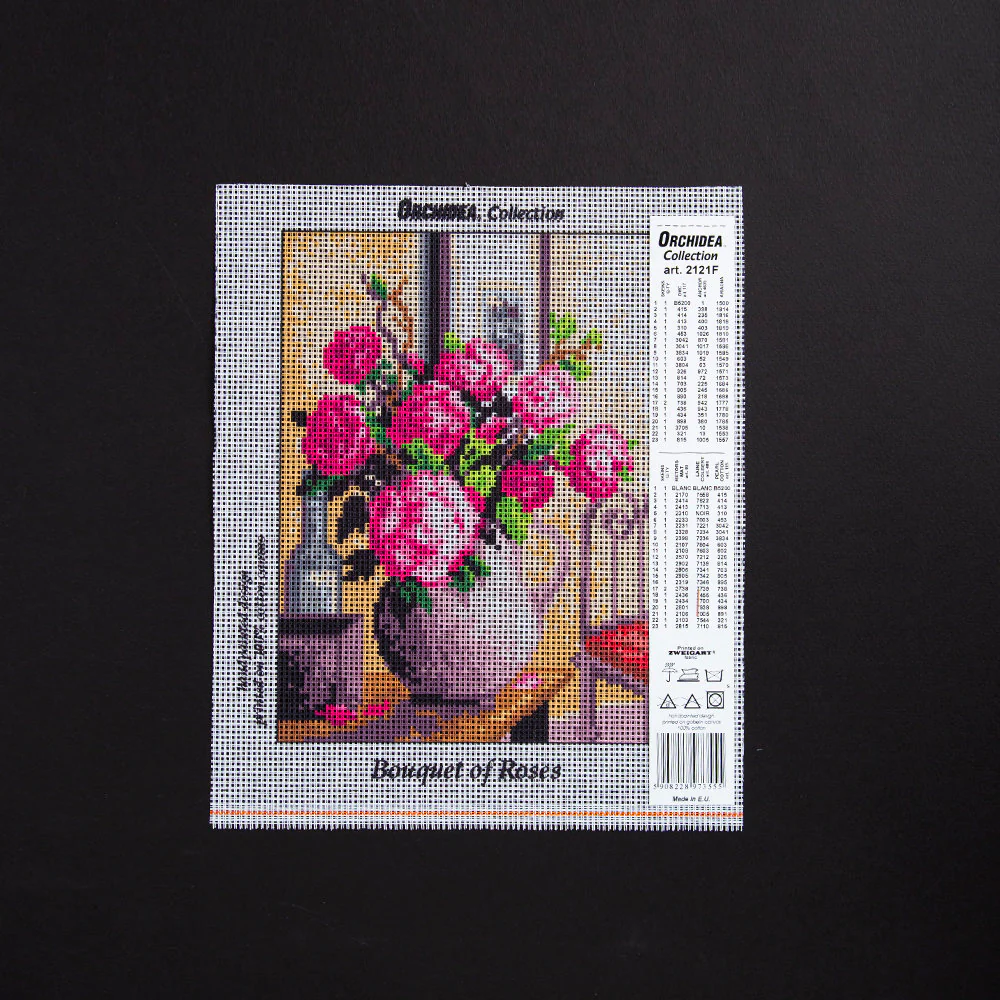 Orchidea 18x24cm Printed Gobelin, Bouquet of Roses - 2121F