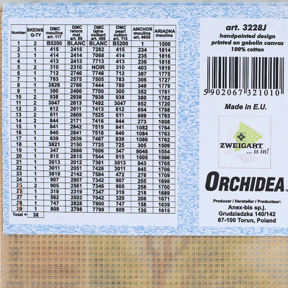 Orchidea 30x40 cm In The Backyard Printed Gobelin 3228J - Image 2