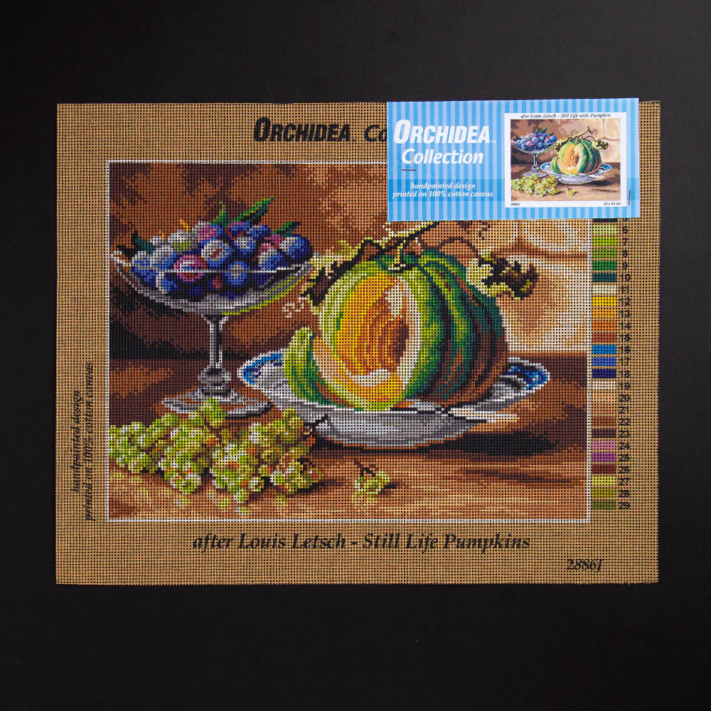 Orchidea 30x40cm Printed Gobelin, Louis Letsch - Still Life with Pumpkin - 2886J