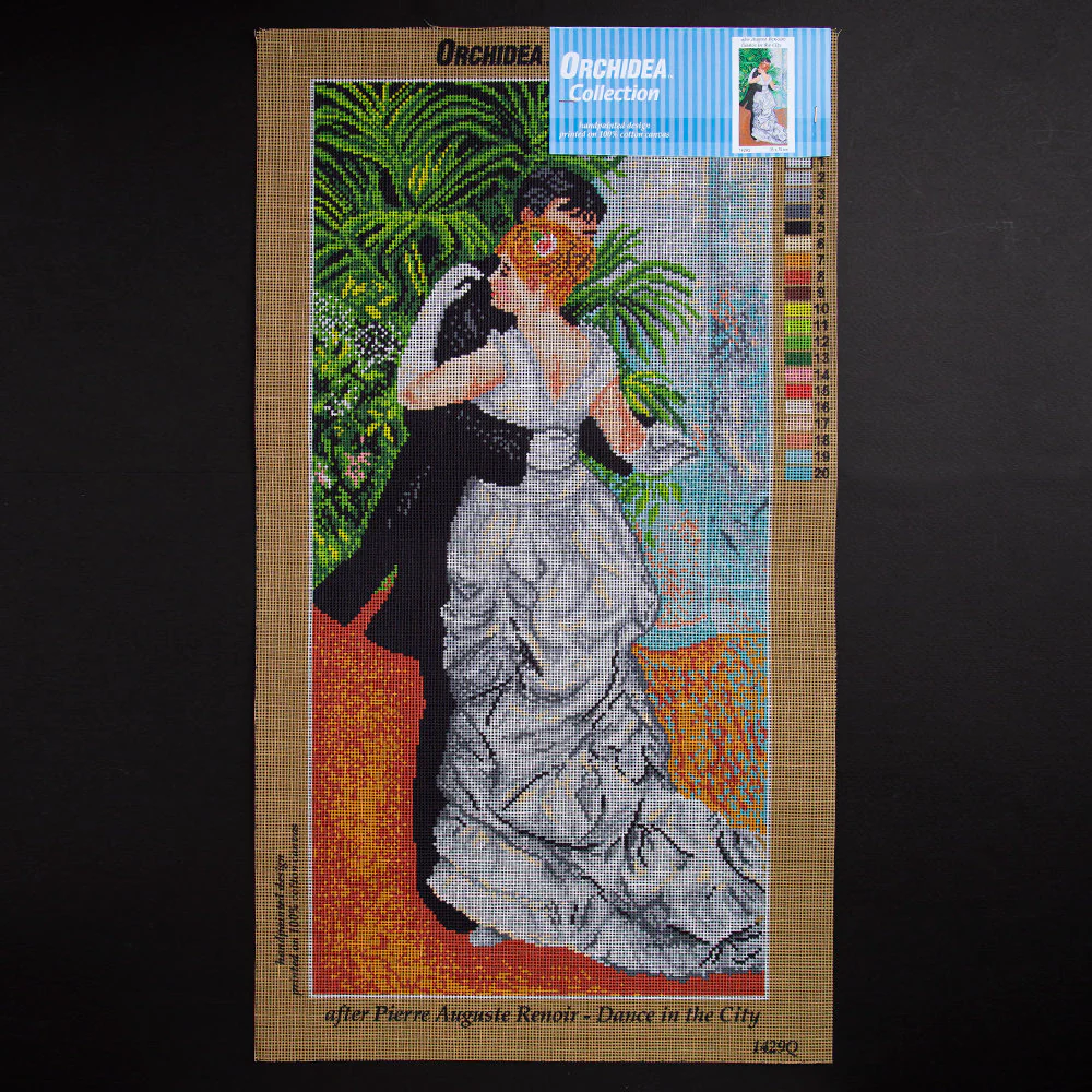 Orchidea 35x70cm Printed Gobelin, August Renoire - Dance in the City - 1429Q