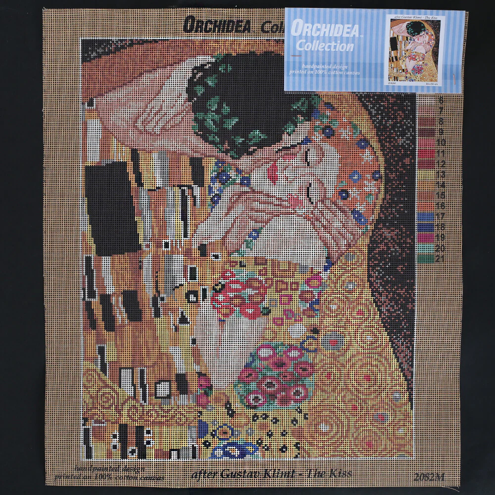 Orchidea 40x50 cm Gustav Klimt - The Kiss Printed Gobelin 2082M