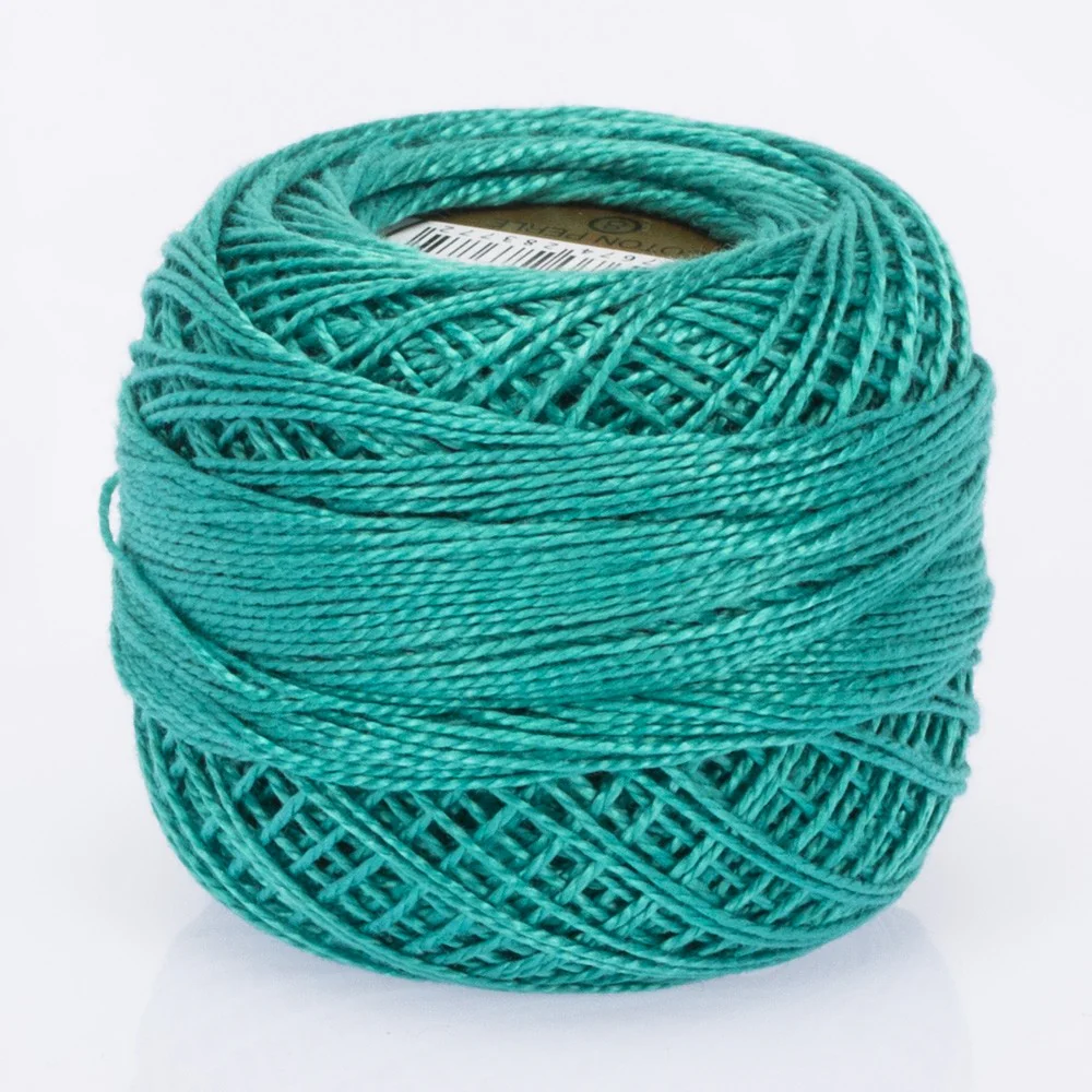 Madame Tricote Paris Koton Perle No:8 Embroidery Thread, Dull Turquoise - 722