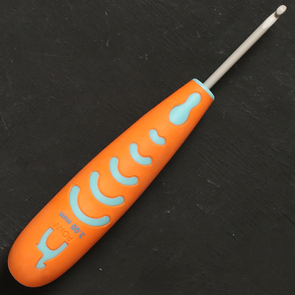 Pony 3 mm 13 cm Aluminium Crochet Hook with Soft Handle - 59805 - Image 2
