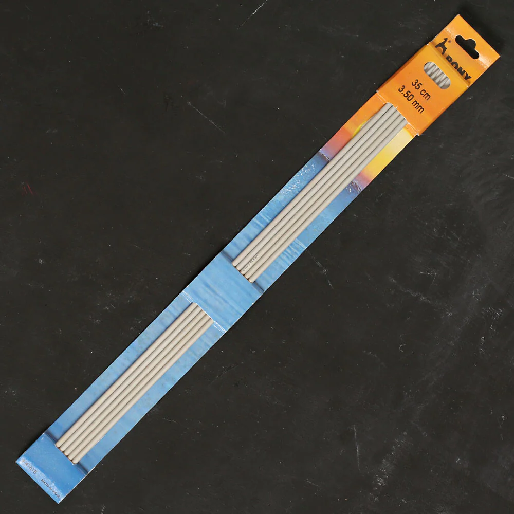 Pony 3.5 mm 35cm Aluminium Double Pointed Needle in 5- 41618