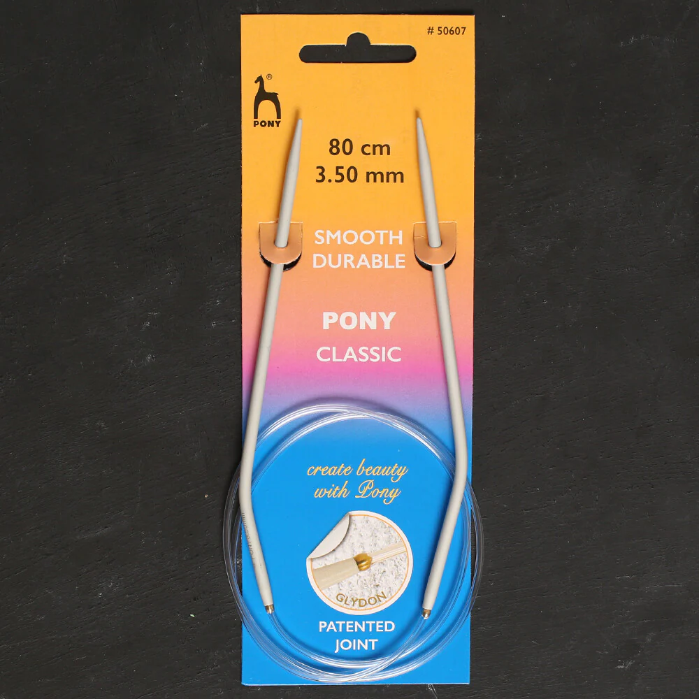 Pony 3.5 mm 80 cm Glydon Joint Aluminium Circular Needle - 50607