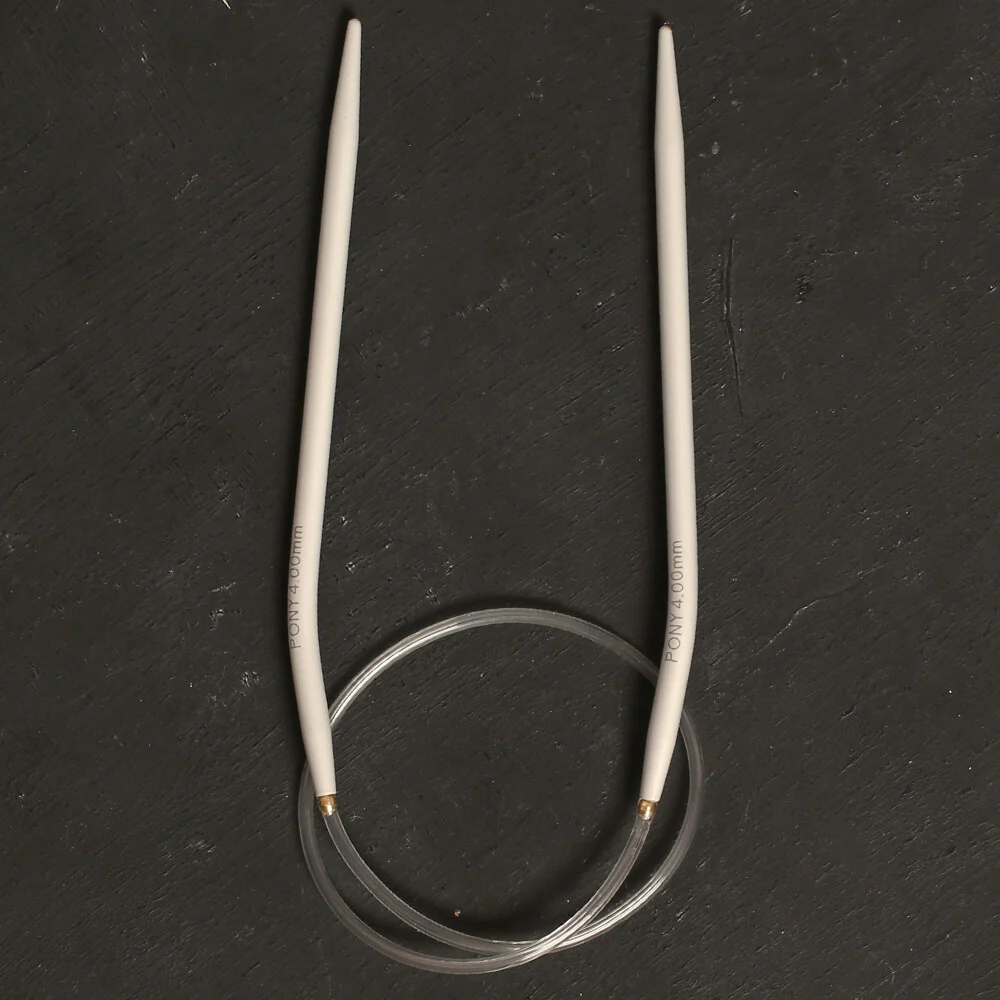 PONY 4 MM 40 CM GLYDON JOINT ALUMINIUM CIRCULAR NEEDLE - 47609 - Image 2