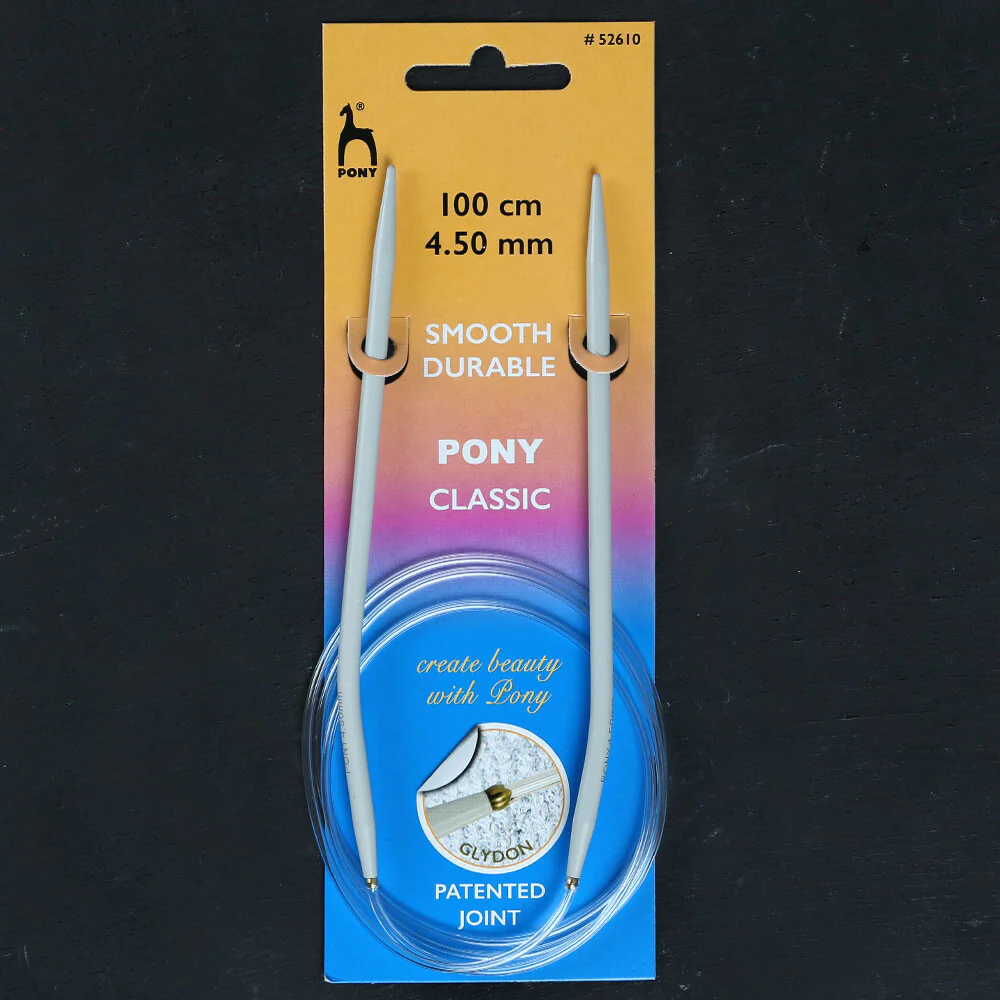 Pony 4.5 mm 100 cm Glydon Joint Aluminium Circular Needle - 52610