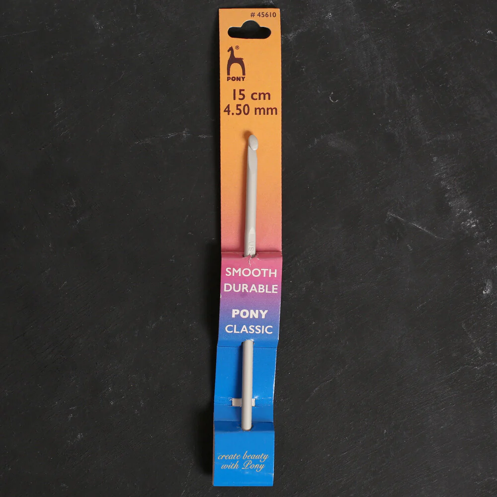 Pony 4.5 mm 15 cm Aluminium Crochet Hook - 45610