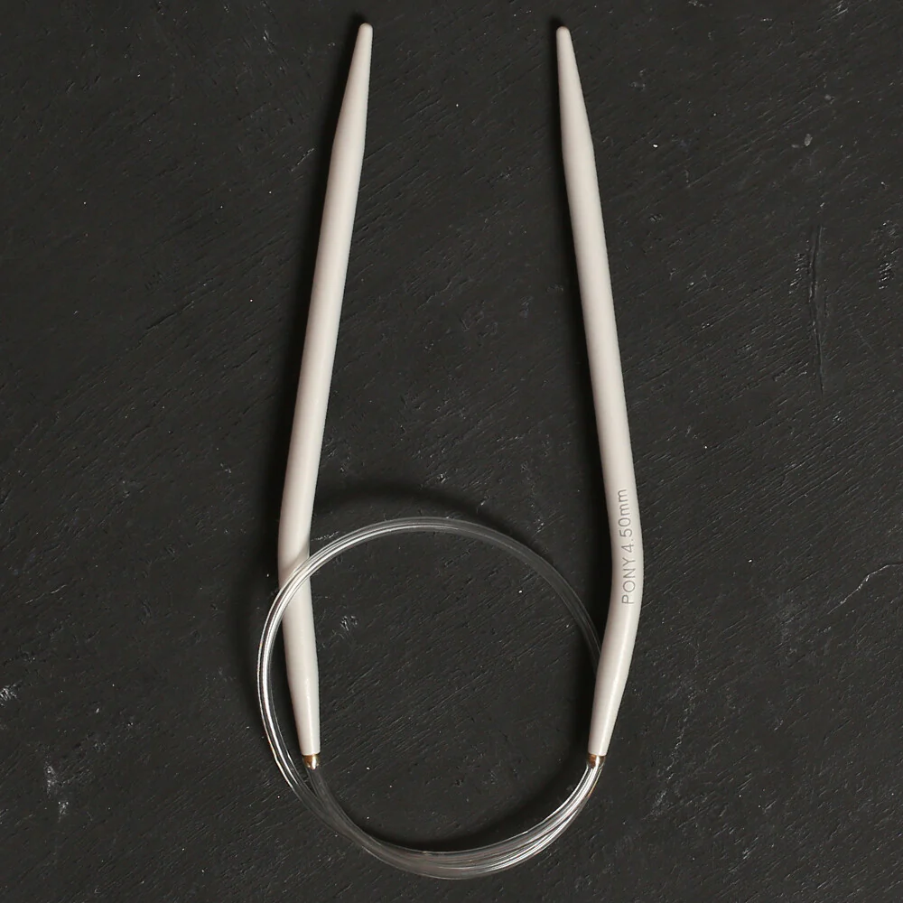 PONY 4.5 MM 40 CM GLYDON JOINT ALUMINIUM CIRCULAR NEEDLE - 47610 - Image 2