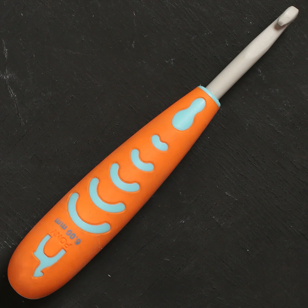 Pony 6 mm 13 cm Aluminium Crochet Hook with Soft Handle - 59813 - Image 2