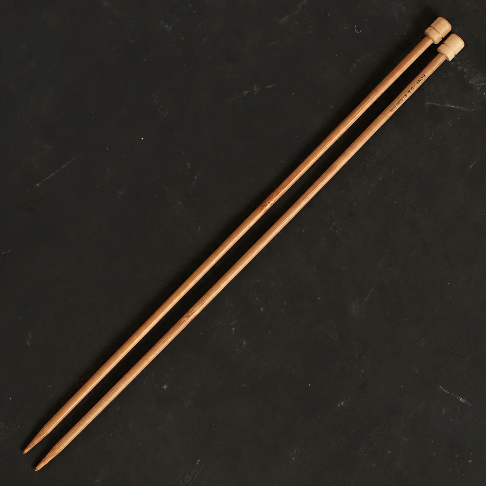 Pony Bamboo 5 mm 33 cm Bamboo Knitting Needles - 66811 - Image 2