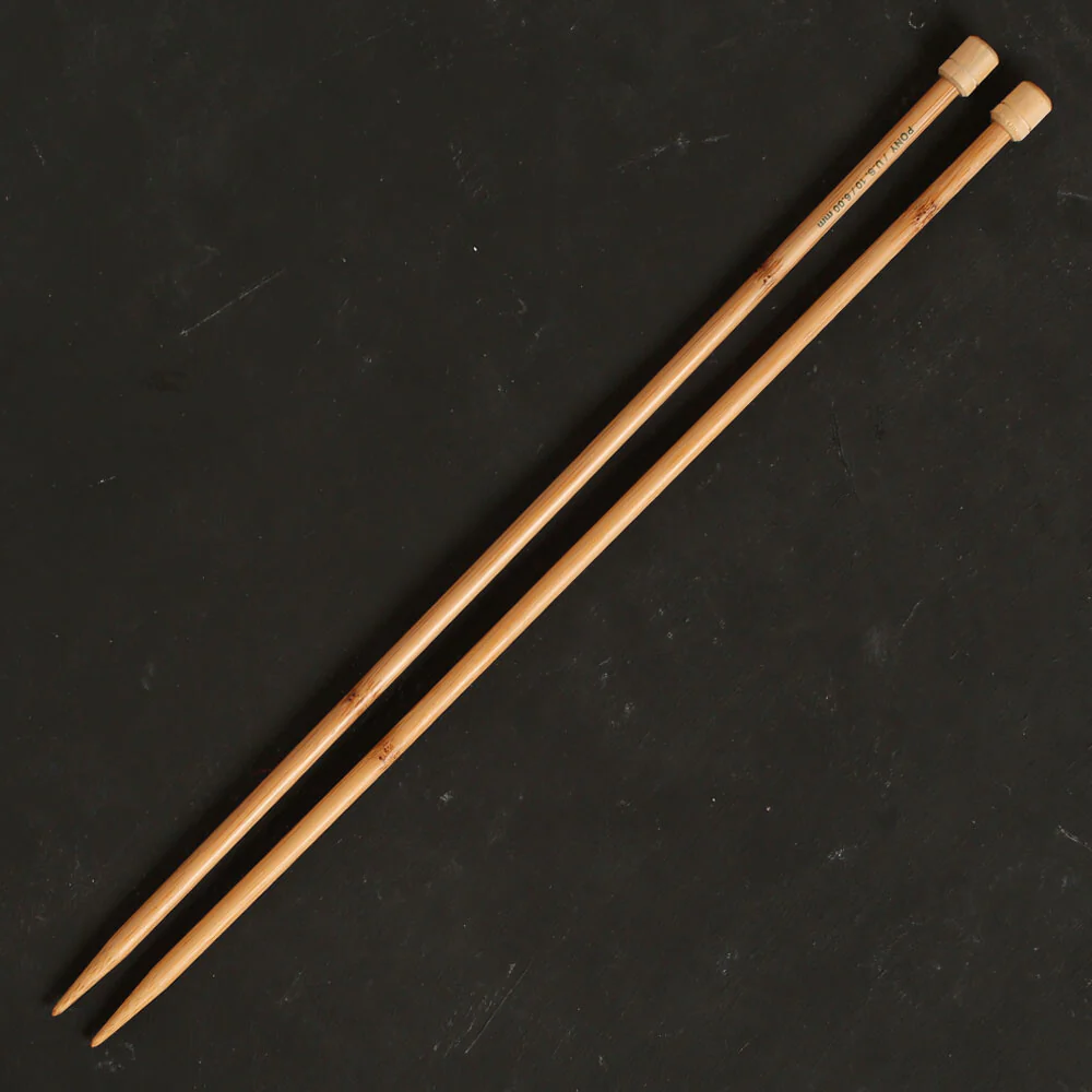Pony Bamboo 6 mm 33 cm Bamboo Knitting Needles - 66813 - Image 2