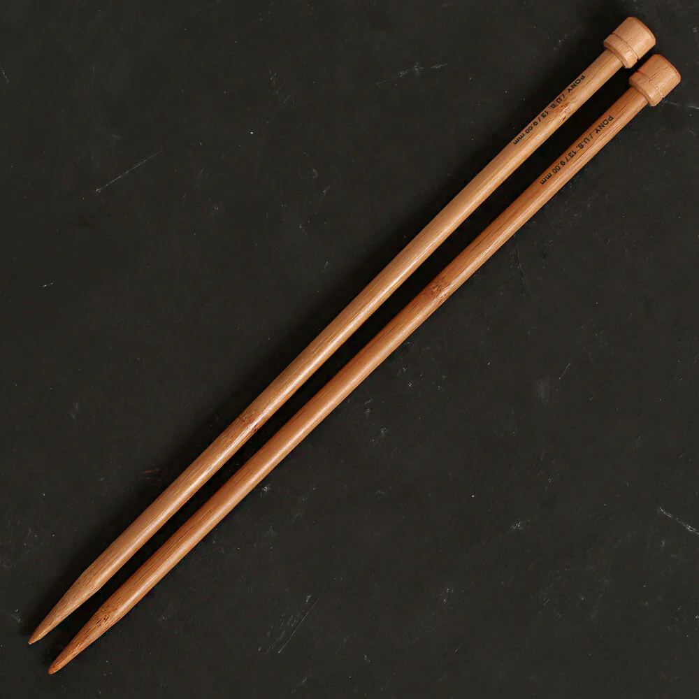 Pony Bamboo 9 mm 33 cm Bamboo Knitting Needles - 66818 - Image 2