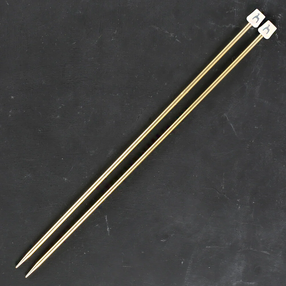 Pony Colour 5 mm 35 cm Aluminum Knitting Needle, Gold - 33711 - Image 2