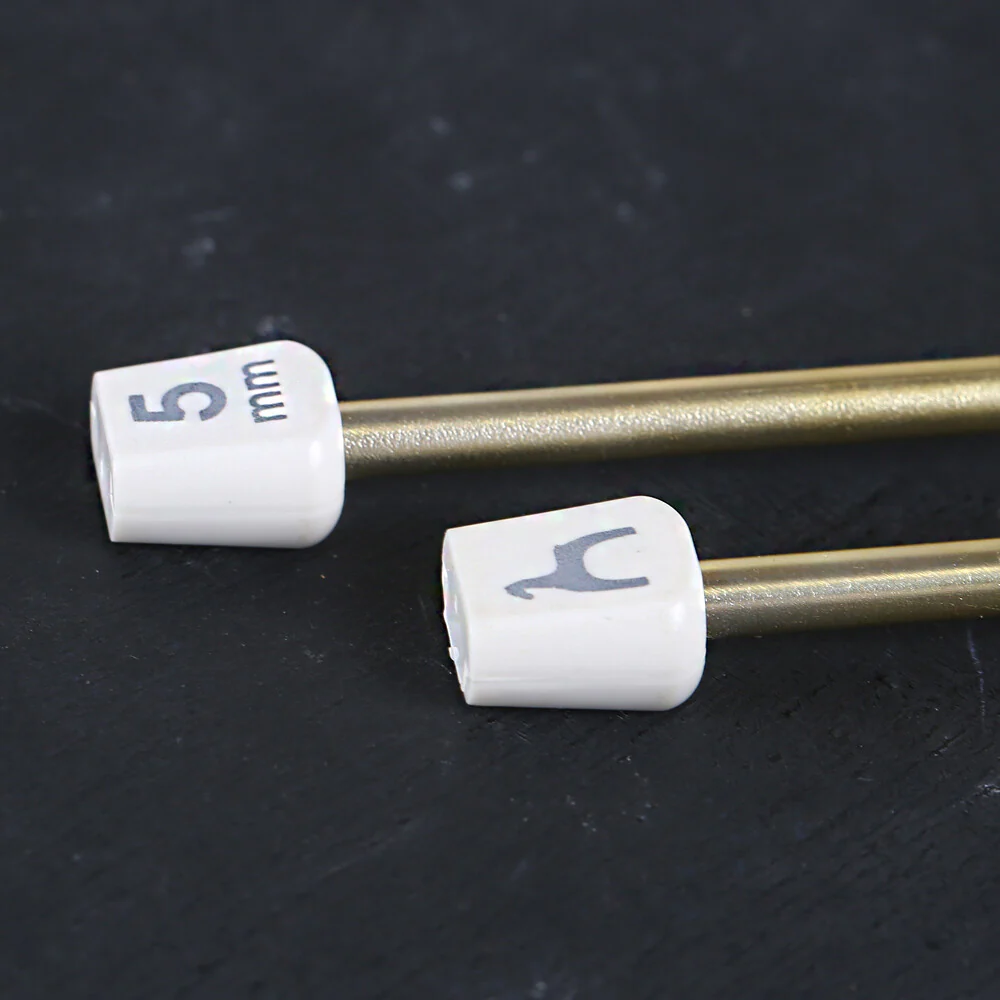Pony Colour 5 mm 35 cm Aluminum Knitting Needle, Gold - 33711 - Image 4