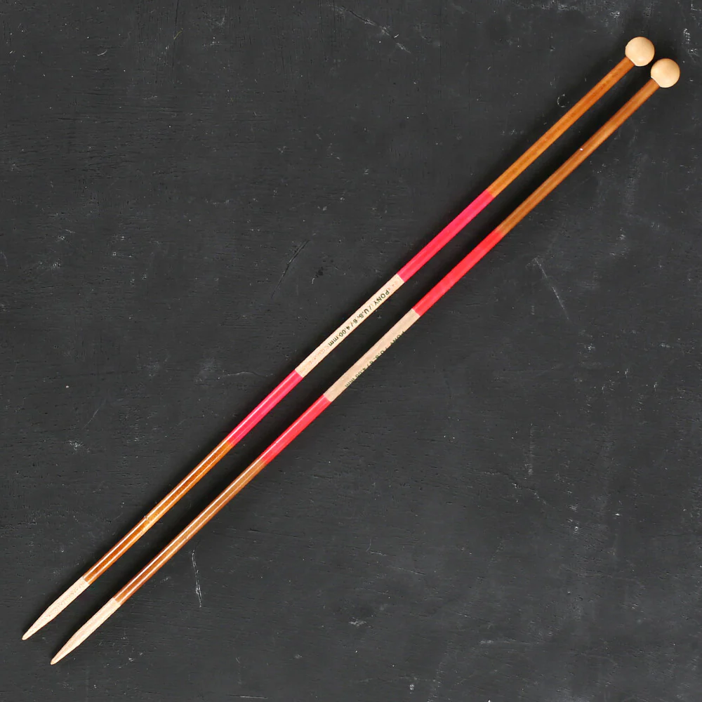 Pony Flair 4mm 30cm Wooden Knitting Needle - 67425 - Image 2