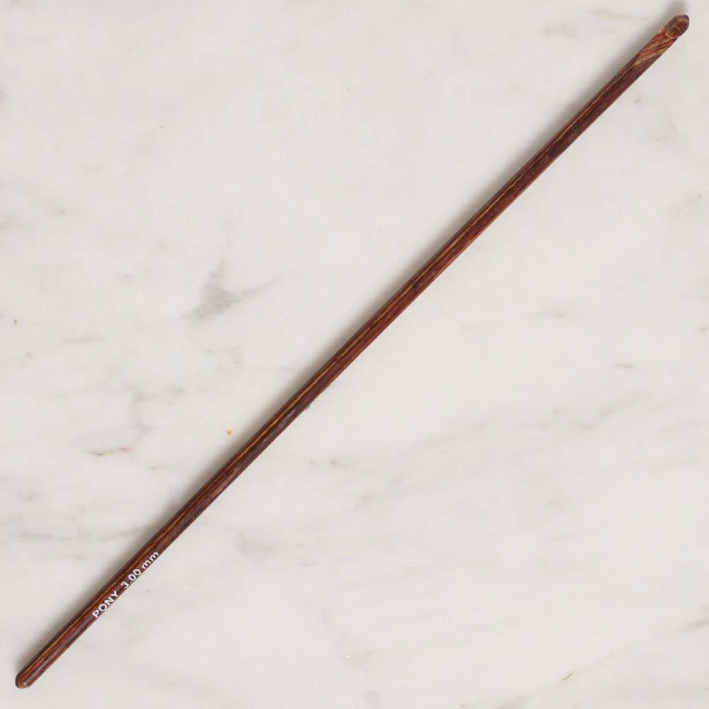 Pony Perfect 3 mm 15 cm Wooden Crochet Hook - 46005 - Image 2