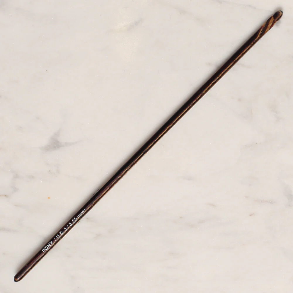 Pony Perfect 3.25 mm 15 cm Wooden Crochet Hook - 46006 - Image 2