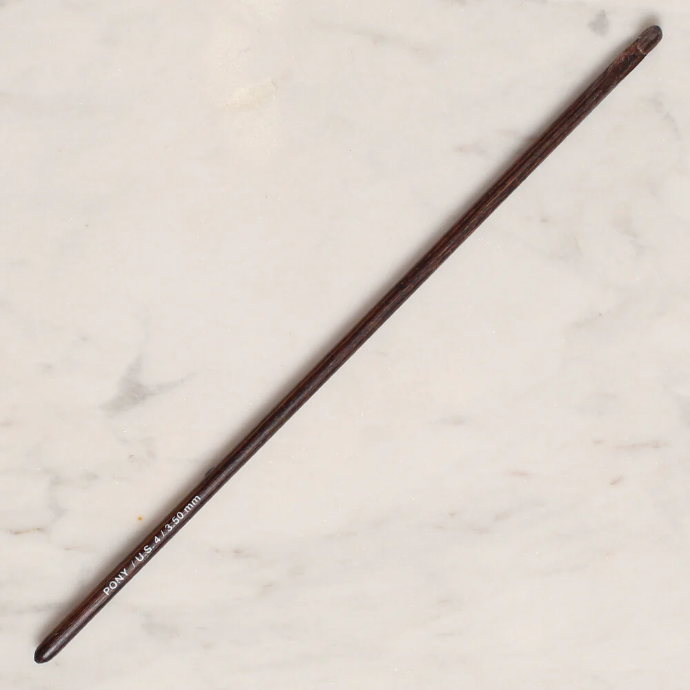 Pony Perfect 3.5 mm 15 cm Wooden Crochet Hook - 46007 - Image 2