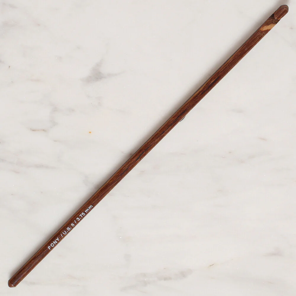 Pony Perfect 3.75 mm 15 cm Wooden Crochet Hook - 46008 - Image 2