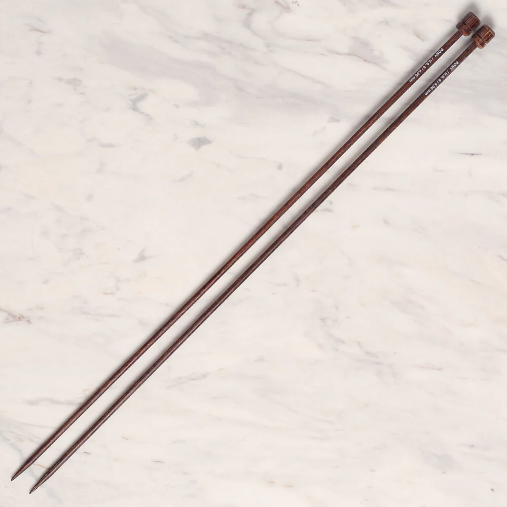 Pony Perfect 4 mm 40 cm Wooden Knitting Needle - 42009 - Image 2