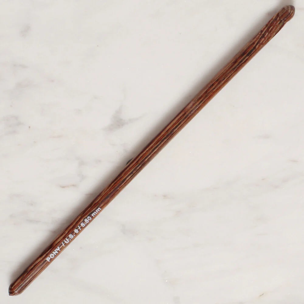 Pony Perfect 5.5 mm 15 cm Wooden Crochet Hook - 46012 - Image 2