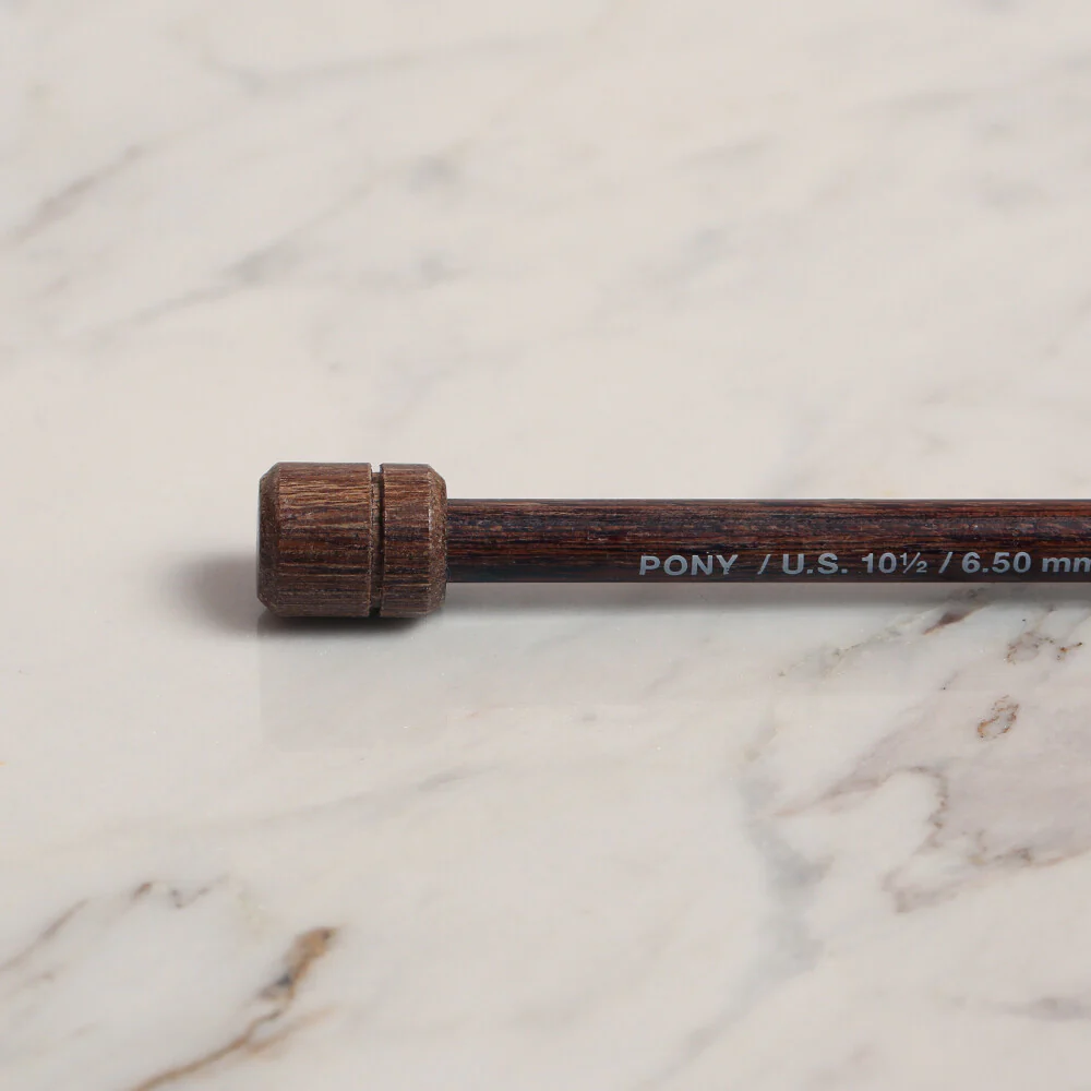 Pony Perfect 6.5 mm 40 cm Wooden Knitting Needle - 42014 - Image 3